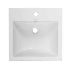 Swiss Madison Voltaire 18 in. Square Ceramic Vessel Sink in Glossy White -Bathroom Sinks Sales glossy white swiss madison wall mount sinks sm vs276 66 1000