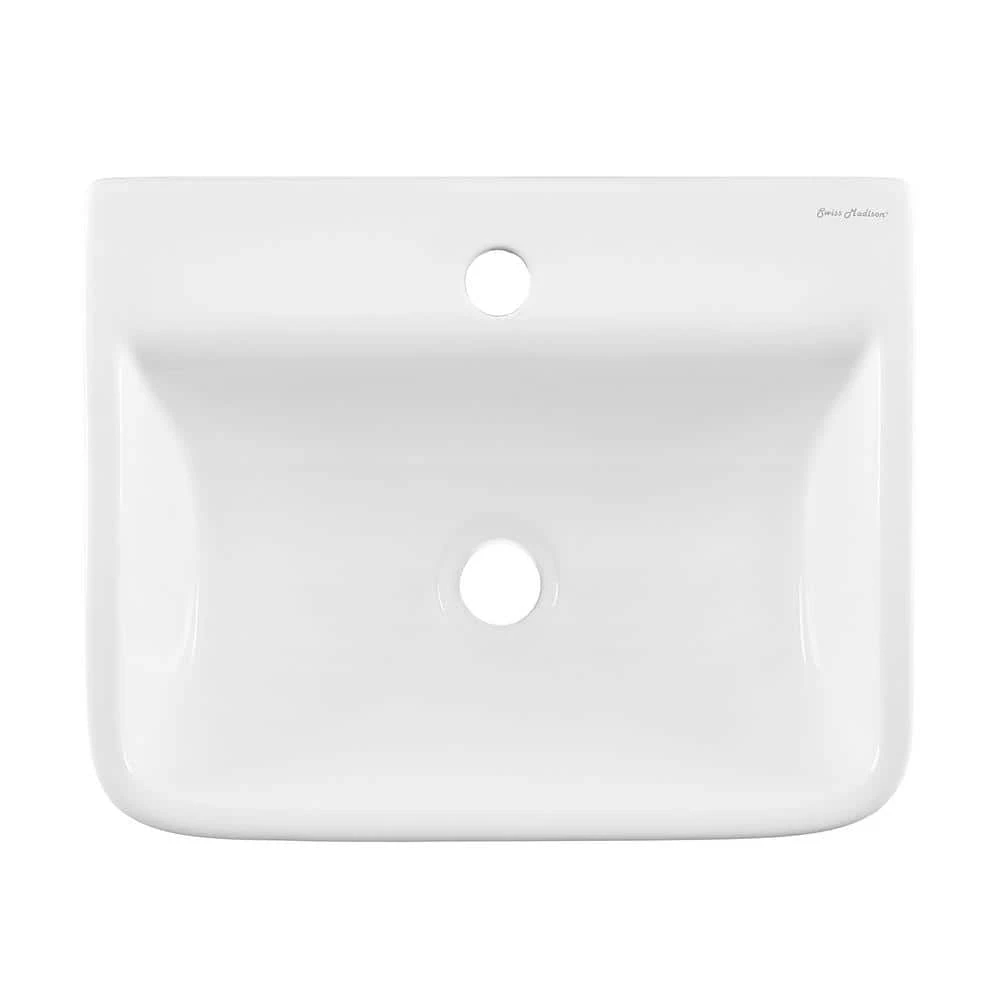 Swiss Madison St. Tropez Wall Mount Sink in White 7 Swiss Madison St. Tropez Wall Mount Sink in White - Image 5