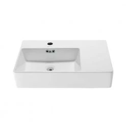 Swiss Madison St. Tropez Vessel Sink in Glossy White -Bathroom Sinks Sales glossy white swiss madison wall mount sinks sm ws322 77 1000