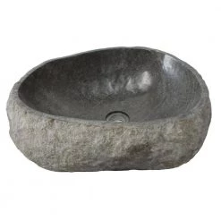 Eden Bath Natural Galet Nobu Boulder Sink with Thin Lip 12 Eden Bath Natural Galet Nobu Boulder Sink with Thin Lip -Bathroom Sinks Sales gray eden bath vessel sinks eb s019gn p 1f 1000