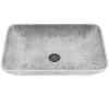 VIGO Concreto Stone 22 in. Concrete Rectangular Vessel Bathroom Sink in Gray