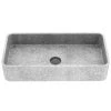 VIGO Concreto Stone 24 in. Concrete Rectangular Vessel Bathroom Sink in Gray