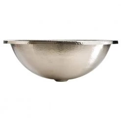 SINKOLOGY Edison All-in-One Undermount or Drop-In Bathroom Design Kit with Pfister Faucet and Drain in Nickel -Bathroom Sinks Sales hammered nickel sinkology drop in bathroom sinks sb203 18n lf48 4f 1000