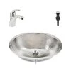 SINKOLOGY Pavlov All-in-One 19.25 in. Undermount Bathroom Sink with Pfister Parisa Faucet in Hammered Nickel -Bathroom Sinks Sales hammered nickel sinkology undermount bathroom sinks sb210 hn lf42 64 1000