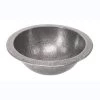 Barclay Products Self-Rimming Round Bathroom Sink in Hammered Pewter -Bathroom Sinks Sales hammered pewter barclay products drop in bathroom sinks 6723 pe 64 1000