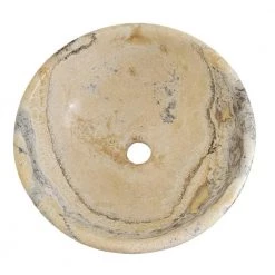 TashMart Round Natural Stone Vessel Sink in Gold -Bathroom Sinks Sales honey onyx tashmart vessel sinks tm011 ho c3 1000