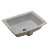 KOHLER Archer Vitreous China Undermount Bathroom Sink with Overflow Drain in Ice Grey