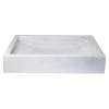 Eden Bath 22 in. Shallow Wave Concrete Rectangular Vessel Sink in Light Gray -Bathroom Sinks Sales light gray eden bath vessel sinks eb n008lg 64 1000