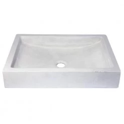Eden Bath 22 in. Shallow Wave Concrete Rectangular Vessel Sink in Light Gray -Bathroom Sinks Sales light gray eden bath vessel sinks eb n008lg 76 1000
