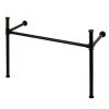 Kingston Brass Imperial Stainless Steel Console Table Legs in Matte Black -Bathroom Sinks Sales matte black kingston brass console sinks hvpb14880 64 1000