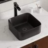 MR Direct Vessel Sink in Matte Black -Bathroom Sinks Sales matte black mr direct vessel sinks v420 mb 64 1000
