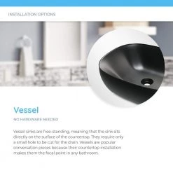 MR Direct Vessel Sink in Matte Black -Bathroom Sinks Sales matte black mr direct vessel sinks v430 mb 1d 1000