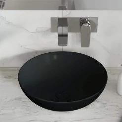 Swiss Madison Classe Vessel Sink in Matte Black 27 Swiss Madison Classe Vessel Sink in Matte Black -Bathroom Sinks Sales matte black swiss madison vessel sinks sm vs241 31 1000