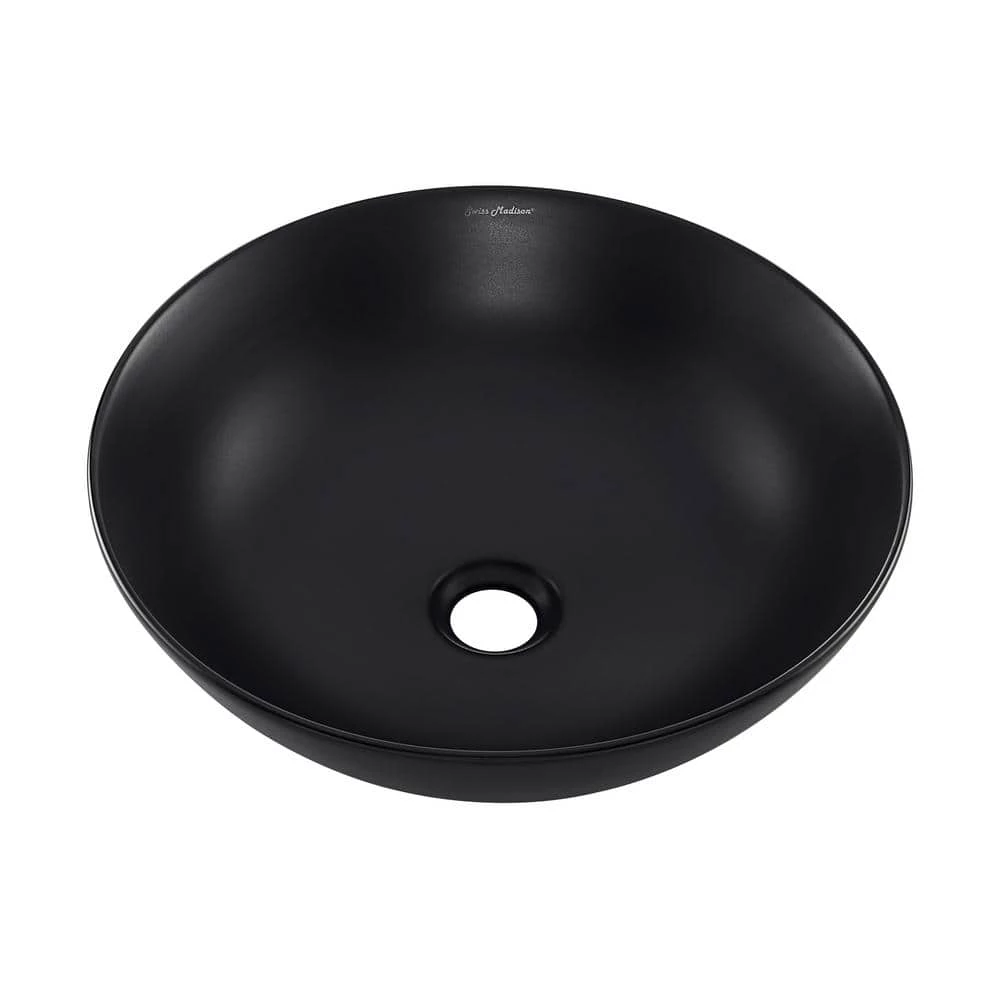 Swiss Madison Classe Vessel Sink in Matte Black 4 Swiss Madison Classe Vessel Sink in Matte Black - Image 2