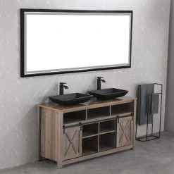 TOOLKISS Glass Rectangular Vessel Sink in Matte Black with Faucet and Pop-Up Drain -Bathroom Sinks Sales matte black toolkiss vessel sinks ad sink mb08 1f 1000