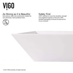 VIGO Matte Stone Vinca Composite Rectangular Vessel Bathroom Sink in White 17 VIGO Matte Stone Vinca Composite Rectangular Vessel Bathroom Sink in White -Bathroom Sinks Sales matte stone vigo vessel sinks vg04007 66 1000