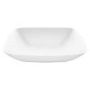 VIGO Matte Stone Hyacinth Composite Square Vessel Bathroom Sink in White