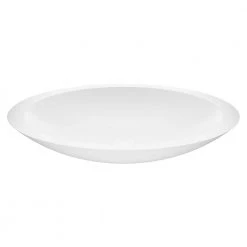 VIGO Matte Stone Wisteria Composite Oval Vessel Bathroom Sink in White