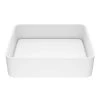 VIGO Matte Stone Jasmine Composite Rectangular Vessel Bathroom Sink in White -Bathroom Sinks Sales matte stone vigo vessel sinks vg04013 64 1000