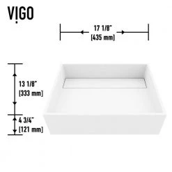 VIGO Matte Stone Montauk Composite Rectangular Vessel Bathroom Sink in White -Bathroom Sinks Sales matte stone vigo vessel sinks vg04023 c3 1000