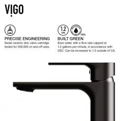 VIGO Matte Stone Marigold Composite Rectangular Vessel Bathroom Sink in White with Faucet and Pop-Up Drain in Matte Black -Bathroom Sinks Sales matte stone vigo vessel sinks vgt1275 44 1000