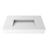 Castellousa Pyramid 35.43 in. Wall Mount Solid Surface Single-Basin Rectangle Bathroom Sink in Matte White 1 Castellousa Pyramid 35.43 in. Wall Mount Solid Surface Single-Basin Rectangle Bathroom Sink in Matte White -Bathroom Sinks Sales matte white castellousa wall mount sinks cb gm 2053 36 64 1000