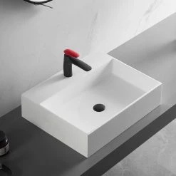 SERENE VALLEY 26 in. Wall-Mount or Countertop Install, Bathroom Sink with Single Faucet Hole in Matte White -Bathroom Sinks Sales matte white serene valley wall mount sinks svws601 26wh c3 1000