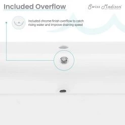 Swiss Madison Carre 36 in. Ceramic Console Sink Basin in White with Matte White Legs 17 Swiss Madison Carre 36 in. Ceramic Console Sink Basin in White with Matte White Legs -Bathroom Sinks Sales matte white swiss madison console sinks sm cs743 77 1000