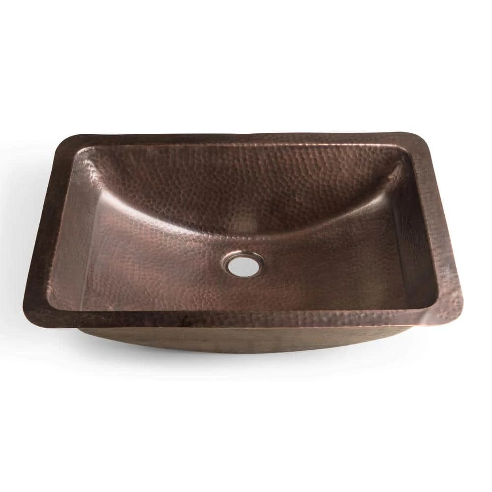 Monarch Abode Monarch Dual Mount Pure Copper Hand Hammered Venetian 21 in. Single Bowl Sink 3 Monarch Abode Monarch Dual Mount Pure Copper Hand Hammered Venetian 21 in. Single Bowl Sink