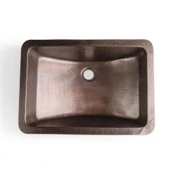 Monarch Abode Monarch Dual Mount Pure Copper Hand Hammered Venetian 21 in. Single Bowl Sink 17 Monarch Abode Monarch Dual Mount Pure Copper Hand Hammered Venetian 21 in. Single Bowl Sink -Bathroom Sinks Sales oil rubbed bronze monarch abode drop in bathroom sinks 17095 76 1000