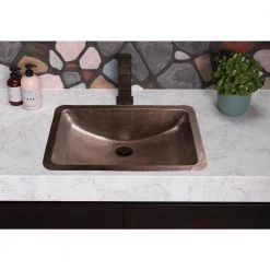 Monarch Abode Monarch Dual Mount Pure Copper Hand Hammered Venetian 21 in. Single Bowl Sink 16 Monarch Abode Monarch Dual Mount Pure Copper Hand Hammered Venetian 21 in. Single Bowl Sink -Bathroom Sinks Sales oil rubbed bronze monarch abode drop in bathroom sinks 17095 fa 1000