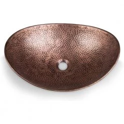 Monarch Abode 19 in. Hand Hammered Harbor Vessel Bathroom Sink in Pure Copper -Bathroom Sinks Sales oil rubbed bronze monarch abode vessel sinks 17086 76 1000