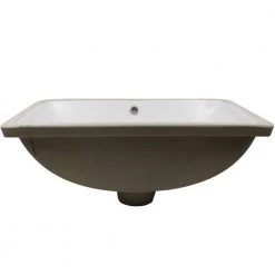 Novatto 20.25 in. Rectangular Undermount Porcelain Bathroom Sink in White with Overflow Drain in Oil Rubbed Bronze -Bathroom Sinks Sales oil rubbed bronze novatto undermount bathroom sinks np u193906orb 1f 1000
