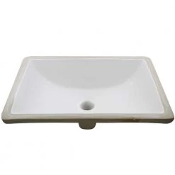 Novatto 20.25 in. Rectangular Undermount Porcelain Bathroom Sink in White with Overflow Drain in Oil Rubbed Bronze -Bathroom Sinks Sales oil rubbed bronze novatto undermount bathroom sinks np u193906orb fa 1000