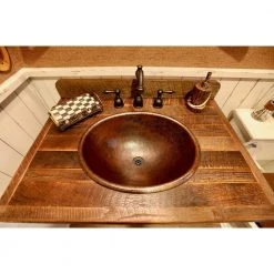 Premier Copper Products Self-Rimming Master Bath Oval Hammered Copper Bathroom Sink in Oil Rubbed Bronze -Bathroom Sinks Sales oil rubbed bronze premier copper products drop in bathroom sinks lo20rdb 31 1000