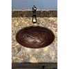 Premier Copper Products Under-Counter Oval Braid Hammered Copper Bathroom Sink in Oil Rubbed Bronze -Bathroom Sinks Sales oil rubbed bronze premier copper products undermount bathroom sinks lo19fbddb 64 1000