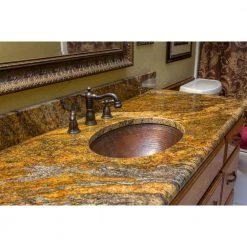 Premier Copper Products Under-Counter Oval Hammered Copper Bathroom Sink in Oil Rubbed Bronze -Bathroom Sinks Sales oil rubbed bronze premier copper products undermount bathroom sinks lo19fdb 76 1000