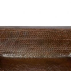 Premier Copper Products Under-Counter Rectangle Hammered Copper Bathroom Sink in Oil Rubbed Bronze 12 Premier Copper Products Under-Counter Rectangle Hammered Copper Bathroom Sink in Oil Rubbed Bronze -Bathroom Sinks Sales oil rubbed bronze premier copper products undermount bathroom sinks lrec19db 4f 1000