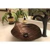 Premier Copper Products Leaf Hammered Copper Vessel Sink in Oil Rubbed Bronze 2 Premier Copper Products Leaf Hammered Copper Vessel Sink in Oil Rubbed Bronze -Bathroom Sinks Sales oil rubbed bronze premier copper products vessel sinks pvlfdb 64 1000