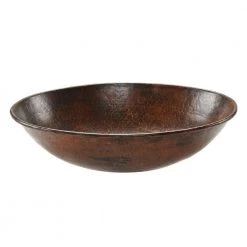 Premier Copper Products Oval Wired Rimmed Hammered Copper Vessel Sink in Oil Rubbed Bronze 10 Premier Copper Products Oval Wired Rimmed Hammered Copper Vessel Sink in Oil Rubbed Bronze -Bathroom Sinks Sales oil rubbed bronze premier copper products vessel sinks vo17wdb 1f 1000