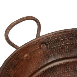 Premier Copper Products Oval Bucket Hammered Copper Vessel Sink with Handles in Oil Rubbed Bronze -Bathroom Sinks Sales oil rubbed bronze premier copper products vessel sinks vob16db 4f 1000