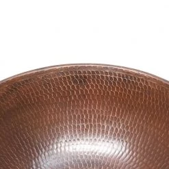 Premier Copper Products Round Wired Rimmed Hammered Copper Vessel Sink in Oil Rubbed Bronze -Bathroom Sinks Sales oil rubbed bronze premier copper products vessel sinks vr15wdb 1f 1000