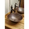 Premier Copper Products Round Wired Rimmed Hammered Copper Vessel Sink in Oil Rubbed Bronze 1 Premier Copper Products Round Wired Rimmed Hammered Copper Vessel Sink in Oil Rubbed Bronze -Bathroom Sinks Sales oil rubbed bronze premier copper products vessel sinks vr15wdb 64 1000