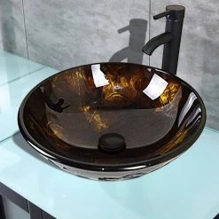 Taholi 5.5 in. Sink Basin in Oil Rubbed Bronze Glass -Bathroom Sinks Sales oil rubbed bronze taholi console sinks ry nk usbr1011 44 1000