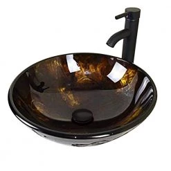 Taholi 5.5 in. Console Sink Basin in Oil Rubbed Bronze