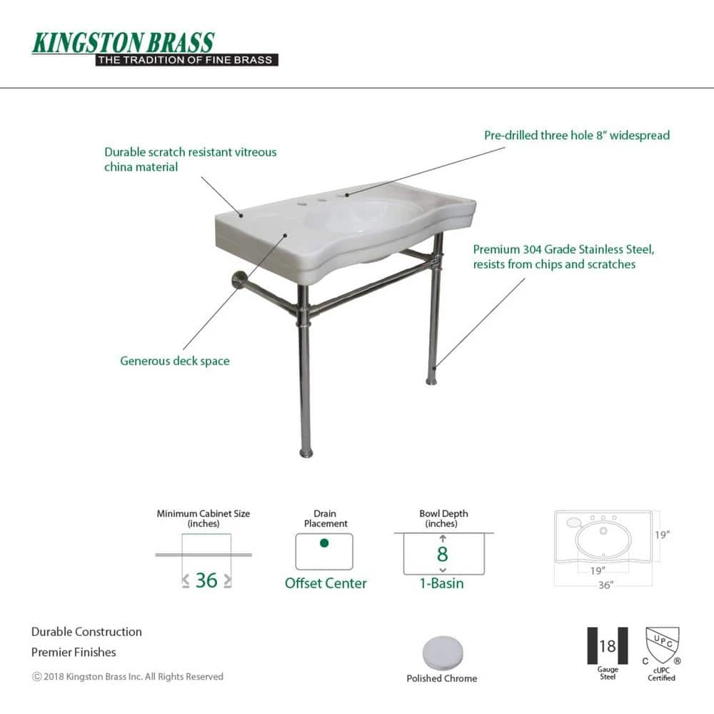 Unbranded Console Table Combo in White with Metal Legs in Polished Chrome 4 Unbranded Console Table Combo in White with Metal Legs in Polished Chrome - Image 2