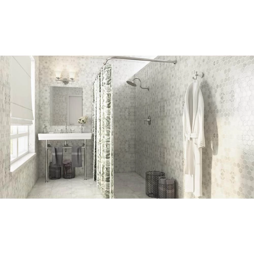 Unbranded Console Table Combo in White with Metal Legs in Polished Chrome 5 Unbranded Console Table Combo in White with Metal Legs in Polished Chrome - Image 3