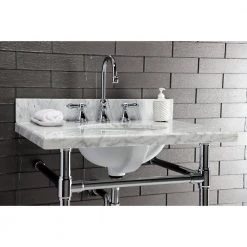 Kingston Brass Dreyfuss Stainless Steel Console Sink Legs in Polished Chrome 13 Kingston Brass Dreyfuss Stainless Steel Console Sink Legs in Polished Chrome -Bathroom Sinks Sales polished chrome kingston brass console sinks hvpb2218331 1f 1000
