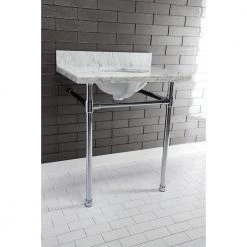Kingston Brass Dreyfuss Stainless Steel Console Sink Legs in Polished Chrome 12 Kingston Brass Dreyfuss Stainless Steel Console Sink Legs in Polished Chrome -Bathroom Sinks Sales polished chrome kingston brass console sinks hvpb2218331 4f 1000