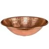 Premier Copper Products Drop-In Oval Hammered Copper 19 in. Bathroom Sink in Polished Copper -Bathroom Sinks Sales polished copper premier copper products drop in bathroom sinks lo19rpc 64 1000